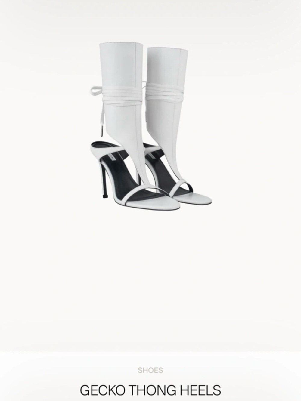 Fancy club White Women's Stiletto Sandals - Picture 3 of 4